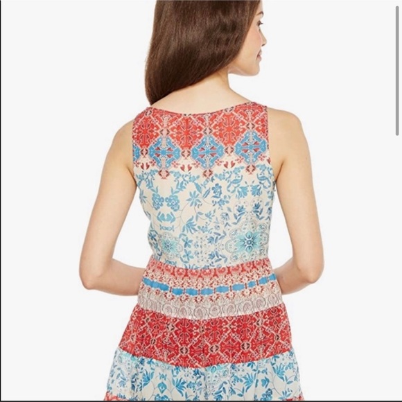 Johnny Was Archi Boho Floral Tiered Tunic Tank - Picture 2 of 6